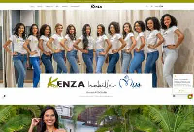Création site internet Réunion – Kenza Exemple création site e-commerce collection de vêtements femme et fille – Kenza